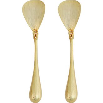 Panacea Textured Linear Teardrop Earrings in Gold at Nordstrom Rack