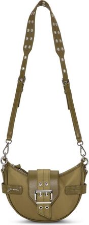 Ganni small Bucky crossbody bag - women - Recycled Nylon - One Size - Green