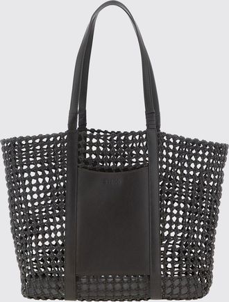 Staud Borsa Getaway in pelle a rete intrecciata