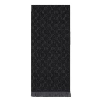 Gucci (WMNS) Gucci GG Wool Scarf Black 848507-3G200-1063