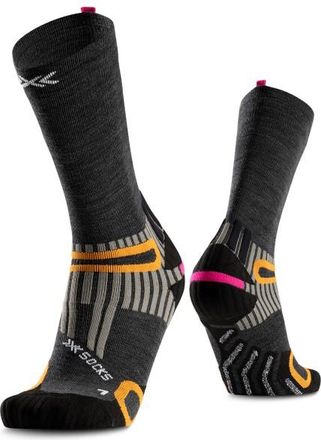 X Socks Hike Anatomix Merino Crew Wandersocken - Unisex | schwarz