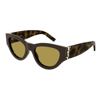 Saint Laurent Sunglasses, female, Brown, Size: 53 MM SL M94 Sunglasses