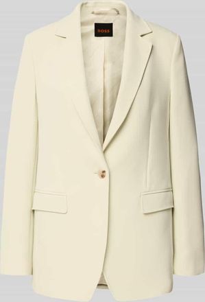 Boss Orange by Hugo Boss BOSS Orange Regular Fit Longblazer mit Reverskragen Modell JABLA3 in Lind, Gr&ouml;&szlig;e 34