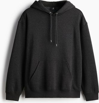 H&M Hoodie in Loose Fit - Schwarz