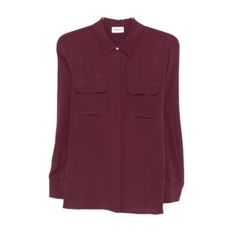Marella Bordeaux Shirts for Women - female - Marella - Shirts - Red - XS - Blouses & Shirts