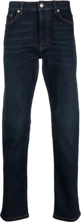 Ermenegildo Zegna Slim-fit Jeans - Heren - Slim Fit Jeans - Blauw - W33 - Katoen - Jeans