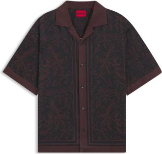 HUGO BOSS Oversized-fit shirt with digital print