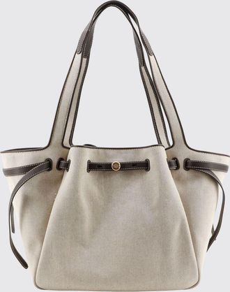 Tory Burch Borsa Romy in canvas di cotone e pelle