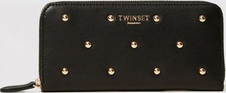 Twinset Portafoglio in poliuretano con borchie