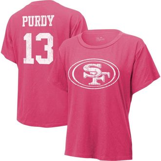 Majestic Threads Womens Majestic Threads Brock Purdy Pink San Francisco 49ers Name & Number T-Shirt at Nordstrom, Size Xx-Large