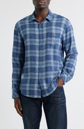 Rails Lennox Relaxed Fit Plaid Button-Up Shirt in Inkwell Melange at Nordstrom Rack, Size X-Large