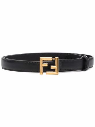 Fendi Leather Ff Thin Belt Accessories