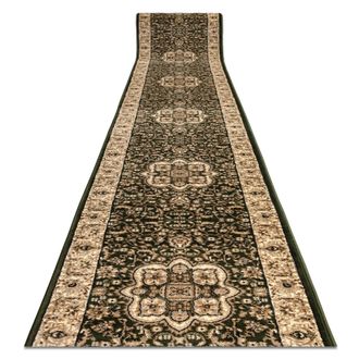 RugsX RugsX Heat-Set Royal Runner in Green | Size: 120 cm x 350 cm