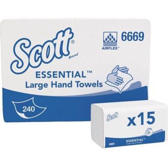 Scott Toalla Doblada 6669 1 Capa Blanca L318xw200 Aprox. Mm