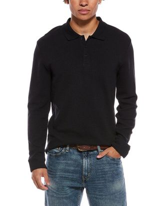 Vince Basket Weave Polo Shirt