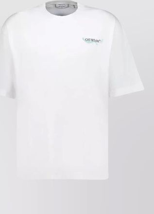 Off-white cotton logo print short-sleeve t-shirt