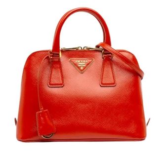 Prada Pre-owned Handbags, female, Orange, Size: ONE SIZE Pre-owned The Promenade