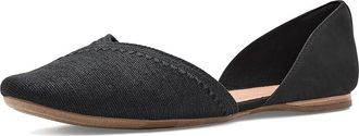Toms Gemma Dorsay Womens Flat Shoes Black 1 : 8.5 B - Medium, Canvas