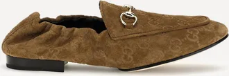 Gucci Mocassini in pelle scamosciata GG Woman 36.5