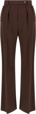 Elisabetta Franchi Mujer, Pantalones, Marrón, Talla: S