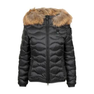 Blauer Aldie Jas - Dames - Jassen - Zwart - Maat: L Zijde