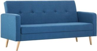 vidaXL Sof&aacute; De Tela Azul Vidaxl