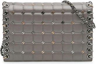Chanel Pre-owned Leren Schoudertas met Ketting - Dames - Vintage Schoudertas - Grijs - ONE Size - Leer - Vintage