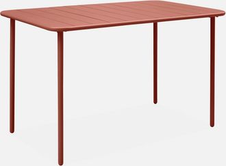 Sweeek Mesa De Jard&iacute;n Bistr&oacute; De Acero, 4 Plazas, 120cm