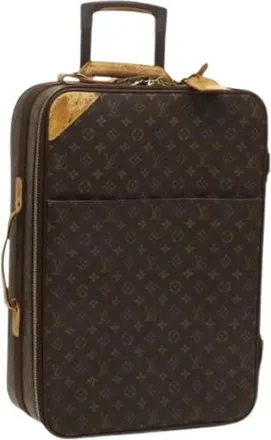 Louis Vuitton Pre-owned Weekend Bags, female, Brown, Size: ONE SIZE Pre-owned Pegase 55 Suitcase