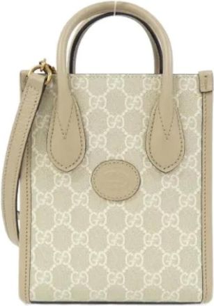 Gucci Pre-owned Handbags, female, Beige, Size: ONE SIZE Pre-owned Leather gucci-bags