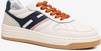 Hogan Niedrige Leder- und Wildlederschn&uuml;rsneakers Hogan H630