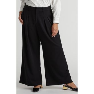 Universal Standard All Day Palais Wide Leg Pants in Black at Nordstrom Rack, Size Xl (26W-28W)
