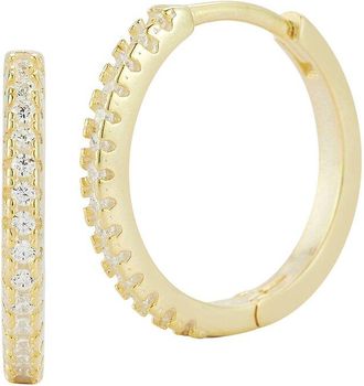 Sphera Milano 14K Gold Plated Cz Earrings