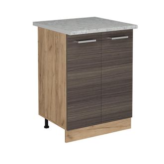 Vicco Mueble Bajo De Cocina R-line, Gris Noble, 60 Cm Et M&aacute;rmol