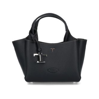Tod's Tassen, Dames, Zwart, ONE Size, Leer, Zwarte Tassen Collectie