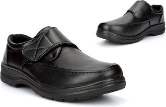 Generic Mens Shoes Mens Lightweight Shoes Comfort Shoes Casual Shoes Work Shoes Size 6 Boys School Shoes Touch Fastening Shoes Touch Fasten Shoes Mens Black S