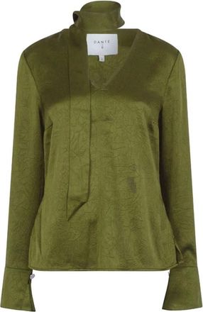 Dante6 Dames, Blouses & Shirts, Groen, Maat: M Satijn