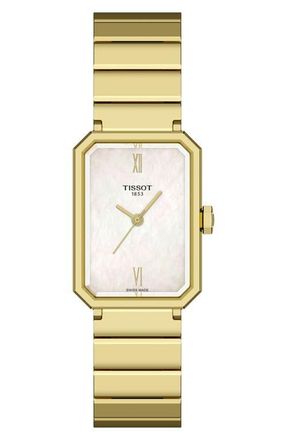 Tissot SRV Bracelet Watch, 30mm in White Mother Of Pearl at Nordstrom