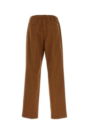 Valentino Garavani Mens Brown Cotton Pant Chocolate Pantaloni
