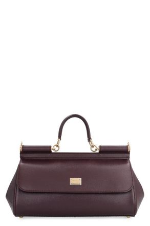 25SS new/Dolce & Gabbana シシリースモールトートバッグ Bag ブラックのウィメンズ SICILY スモール ショッピングバッグ
