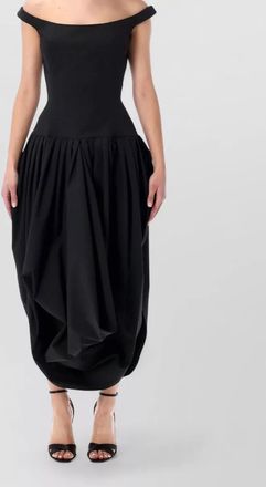 Magda Butrym off shoulder corset dress long skirt