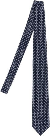 Brioni Zijden das - Heren - Stropdassen - Blauw - ONE Size - Accessoires