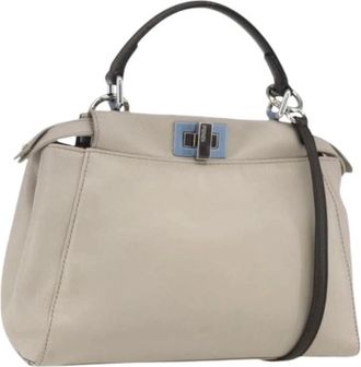Fendi Pre-owned Handbags, female, Beige, Size: ONE SIZE Pre-owned Vintage Handbag