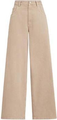 Brunello Cucinelli Relaxed trousers in Beige at Nordstrom, Size 34 It