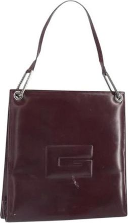 Gucci Pre-owned Shoulder Bags, female, Red, Size: ONE SIZE Pre-owned Leather Shoulder Bag