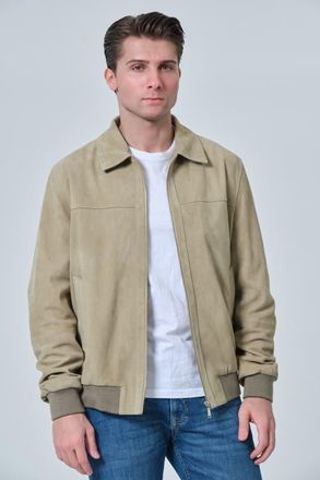 FURNIQ Freddie Suede Jacket in Sage Green at Nordstrom, Size Xxx-Large
