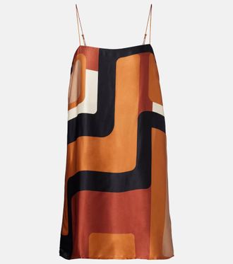 Faithfull The Brand Phylis printed satin minidress