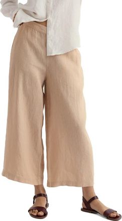 Seasalt Cornwall Merrivale Linen Culottes in Whelk at Nordstrom, Size 18