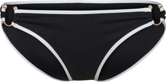 Seafolly Beach Bound Ring Side Hipster Pant Bikini-Bottom f&uuml;r Damen | schwarz