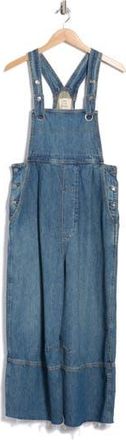 Free People Rambler Denim Overalls in Navy at Nordstrom Rack, Size X-Small